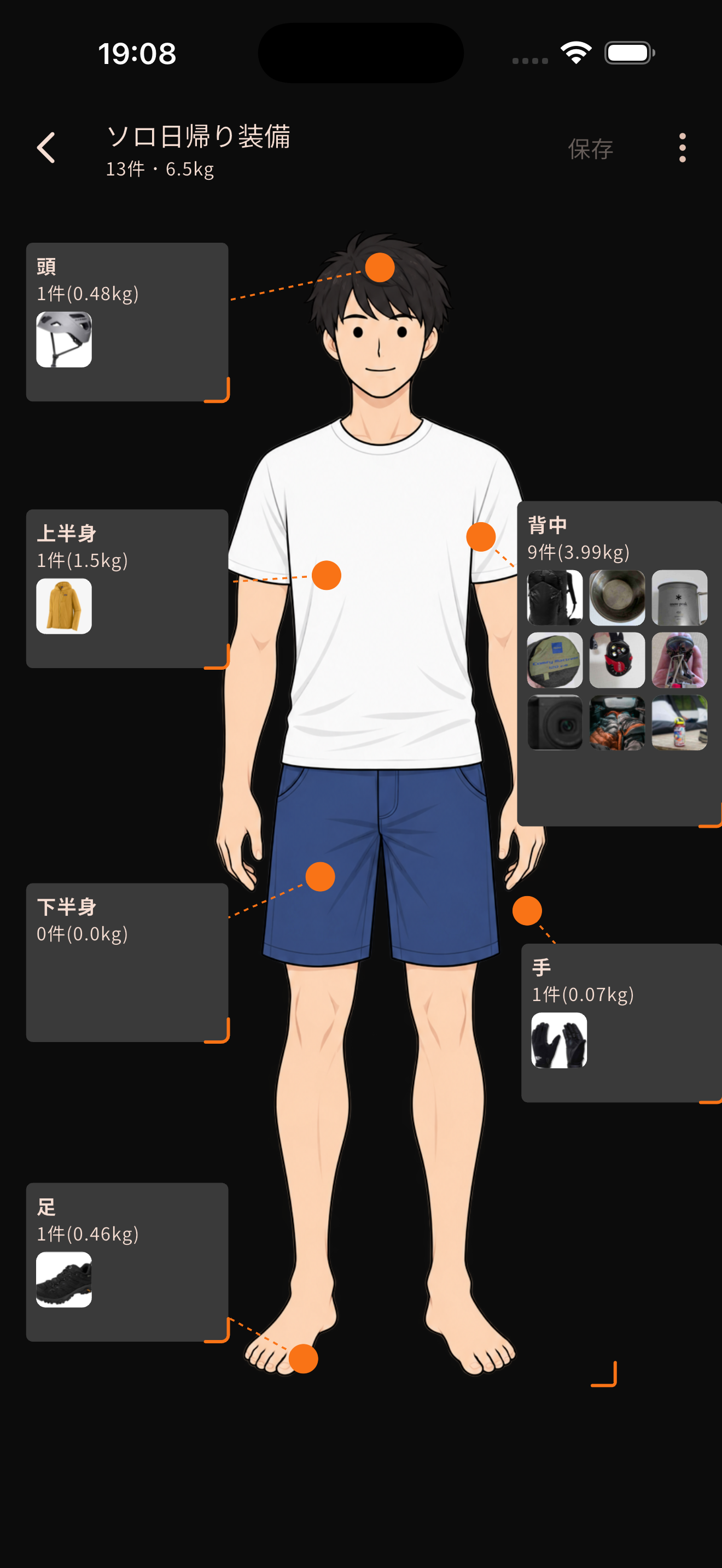 セットの編集